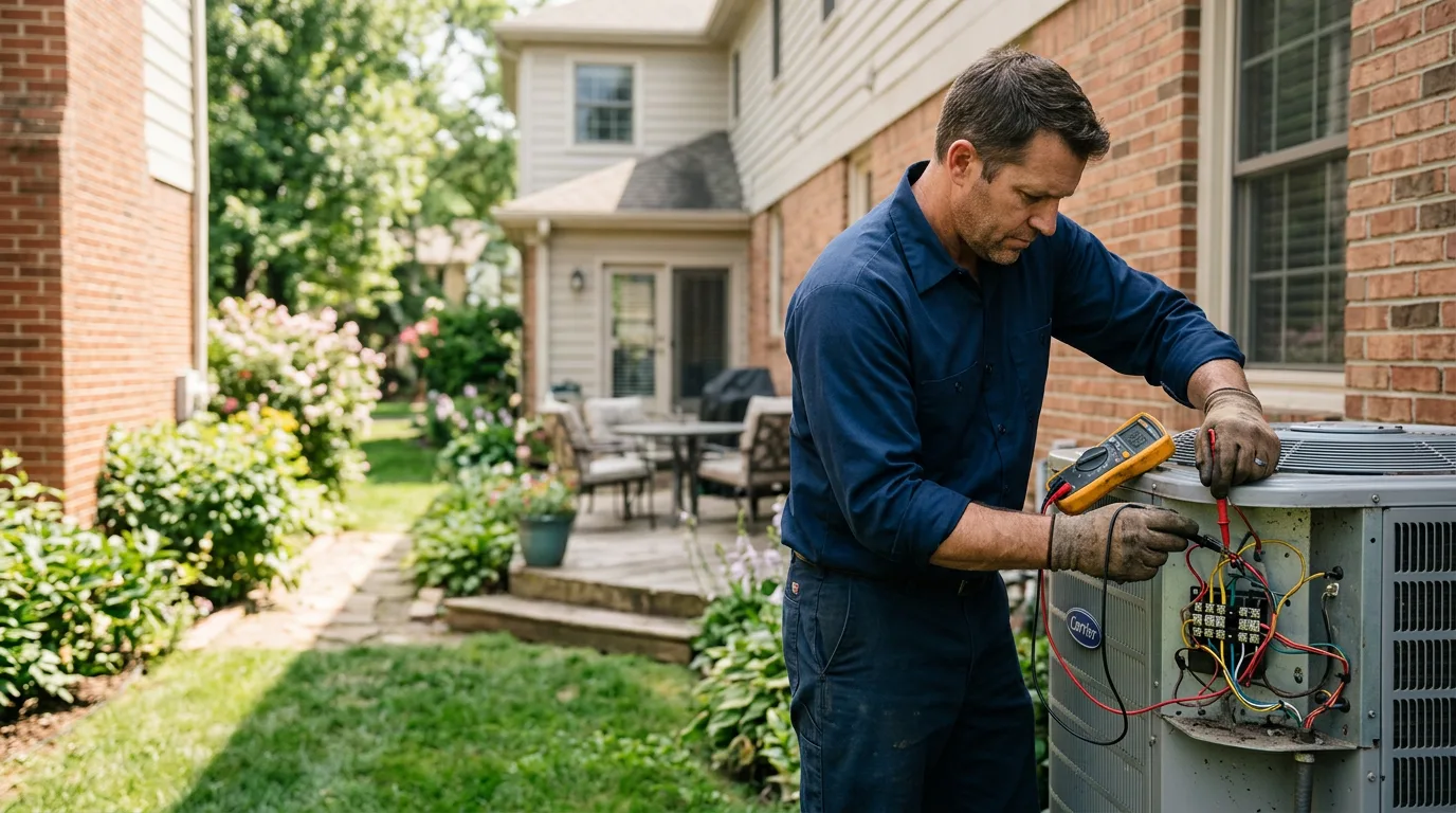 HVAC technician working near Okeana, OH